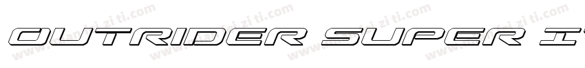 Outrider Super Italic字体转换